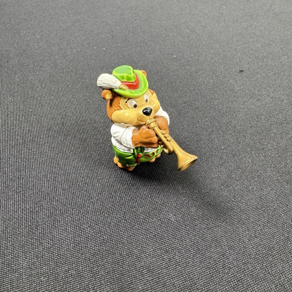 Vintage 1996 Kinder Surprise Top Ten Teddy Octoberfest Trumpet Toy‎ Collectible